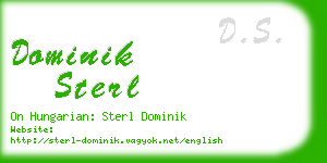 dominik sterl business card